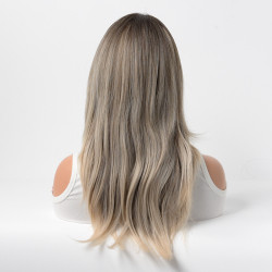 Perruque Longue en Fibres Kanekalon, pour Femme