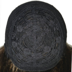 Perruque Lisse en Cheveux Naturels, avec Bonnet en Dentelle HD, pour Femme