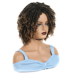 Perruque Courte et Bouclée pour Femme
