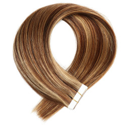 Extension de Cheveux Bruns et Blonds, pour Femme