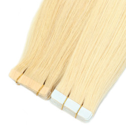 Extension de Cheveux Naturels, Blonds et Lisses, pour Femme