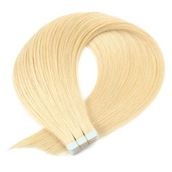 Extension de Cheveux Naturels, Blonds et Lisses, pour Femme