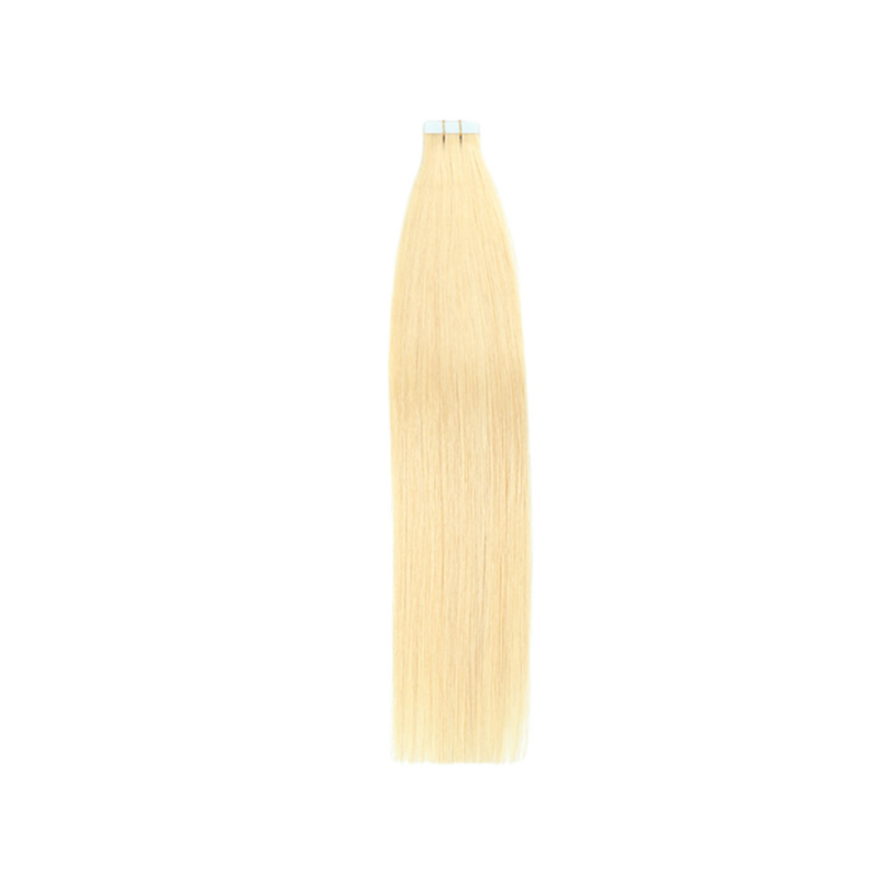 Extension de Cheveux Naturels, Blonds et Lisses, pour Femme