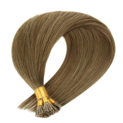 Extension de Cheveux Naturels Brun Clair, pour Femme