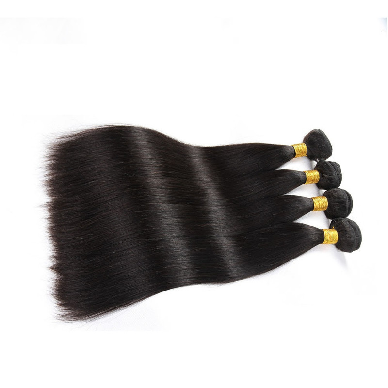 Extension de Cheveux Naturels Noirs, pour Femme
