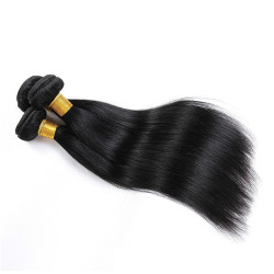 Extension de Cheveux Naturels Noirs, pour Femme