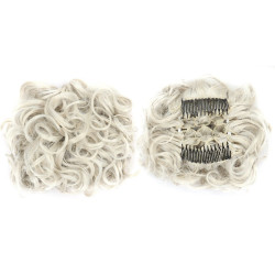 Perruque Blond Polaire, Longue et Bouclée, pour Femme