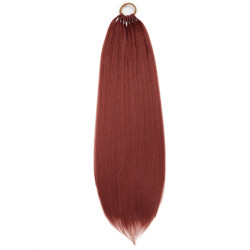Extension de Cheveux Naturels, Longs et Lisses, pour Femme
