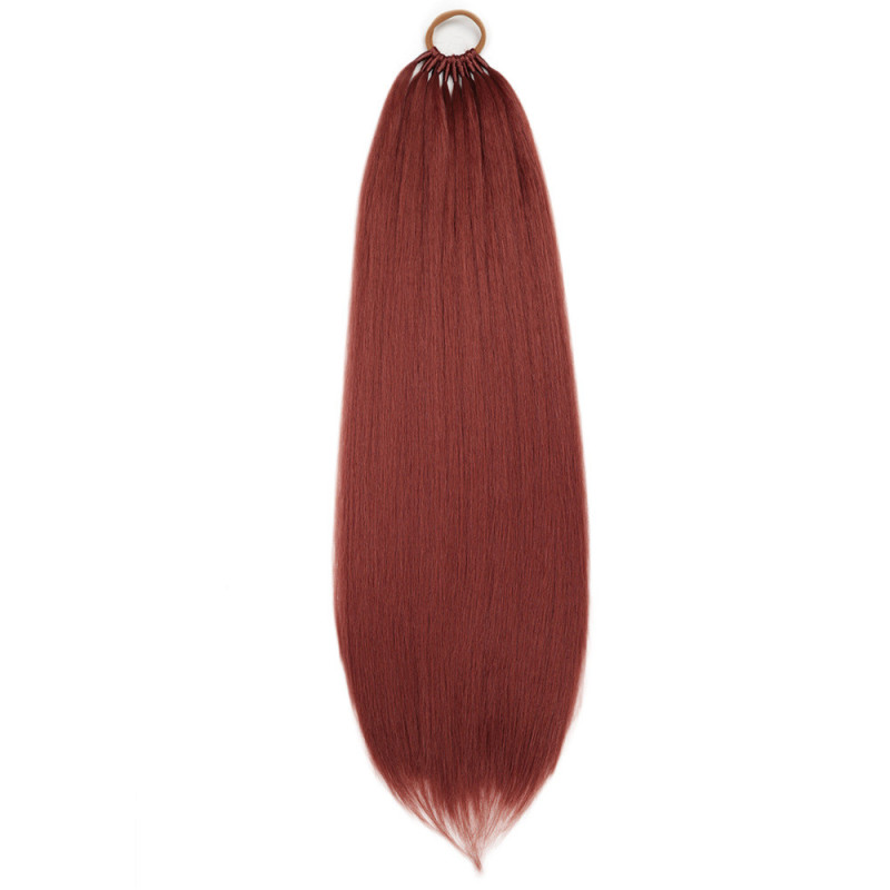 Extension de Cheveux Naturels, Longs et Lisses, pour Femme