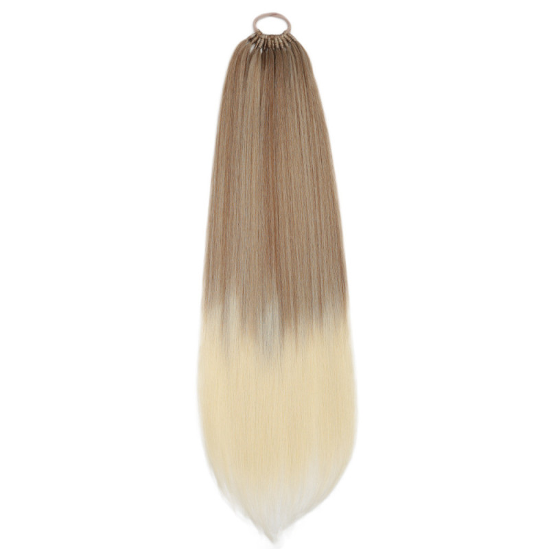 Extension de Cheveux Naturels, Longs et Lisses, pour Femme
