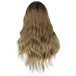 Perruque Blonde, Longue et Ondulée, pour Femme
