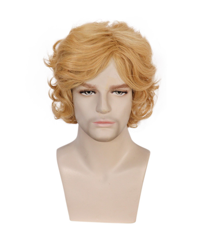 Perruque Blonde et Ondulée, pour Homme