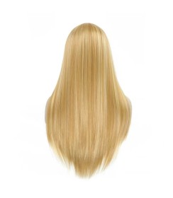 Perruque Blond Doré, Longue et Lisse, pour Femme