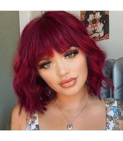 Perruque Brune, Longue et Bouclée, pour Femme