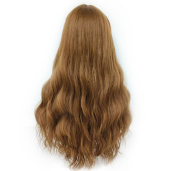 Perruque Blonde, Longue Ondulée et Synthétique, pour Fille