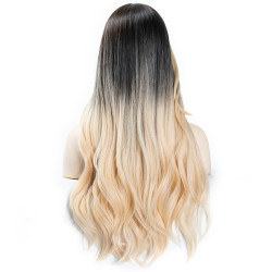 Perruque Bicolore, Longue et Ondulée, pour Femme