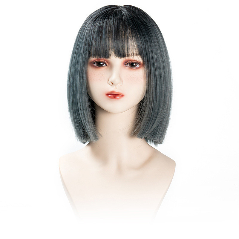 Perruque Usobba, Lisse avec Frange, pour Femme
