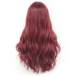 Perruque Rouge, Longue et Ondulée, pour Femme