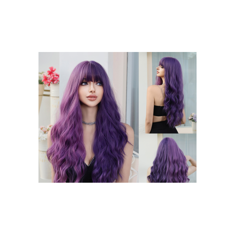 Perruque Ombrée Ondulée, pour Femme