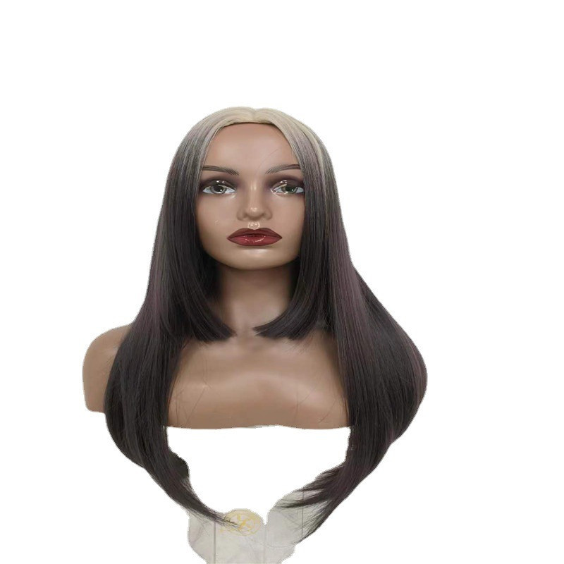 Perruque Longue, Lisse et Synthétique, pour Femme