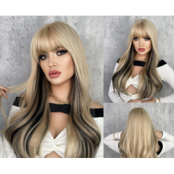 Perruque Ombrée Ondulée, pour Femme