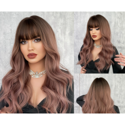 Perruque Ombrée Ondulée, pour Femme