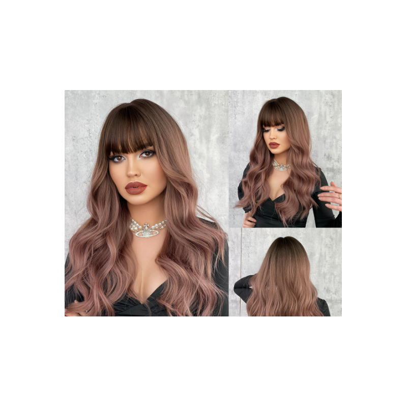 Perruque Ombrée Ondulée, pour Femme
