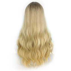 Perruque Blonde, Longue et Ondulée, pour Femme