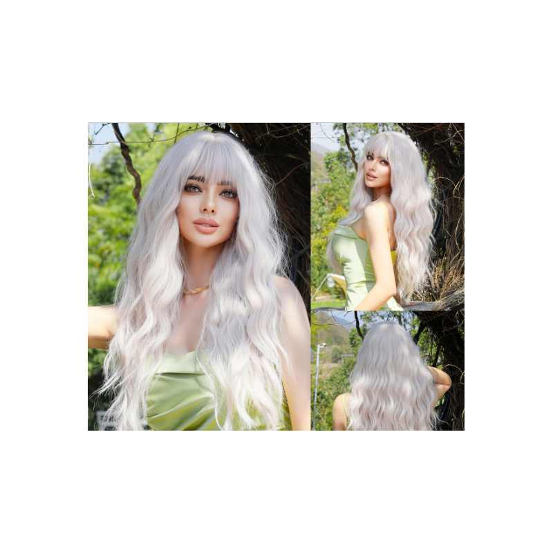 Perruque Ombrée Ondulée, pour Femme