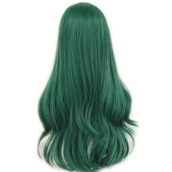 Perruque Cosplay Verte et Longue, pour Femme
