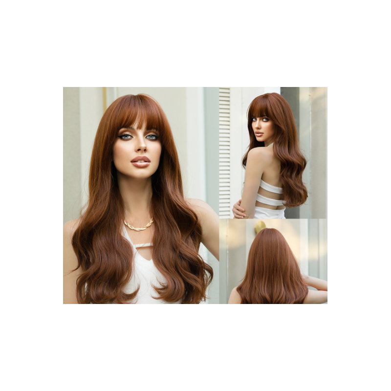 Perruque Ombrée Ondulée, pour Femme