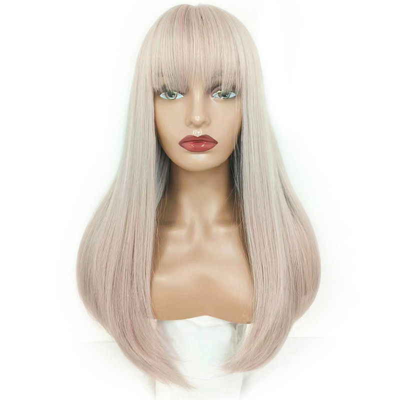 Perruque Longue et Lisse, pour Femme