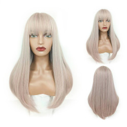 Perruque Longue et Lisse, pour Femme